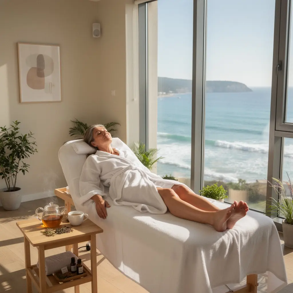 Raznolike biljne mješavine čaja u staklenim posudama na stolu.